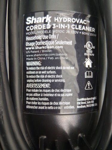SHARK HYDROVAC XL 3-IN-1 CORDED SELF-CLEANING VACUUM & MOP SYSTEM - BLUE (MODEL: WD101C) image 7