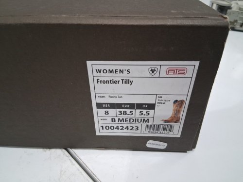 Women’s Ariat  13.5" Frontier Tilly Cowgirl Boots - 8 - rodeo tan/brown (style: 10042423) image 3