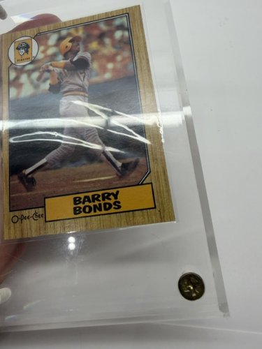 1987 O-PEE-CHEE *VERY RARE* GRAIL BARRY BONDS ROOKIE CARD 320 image 4
