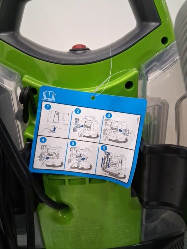 BISSELL LITTLE GREEN PROHEAT PORTABLE DEEP CLEANER/SPOT CLEANER WITH SELF-CLEANING HYDRORInSE TOOL - GREEN/GREY (MODEL : 2513B / 2513n) image 7