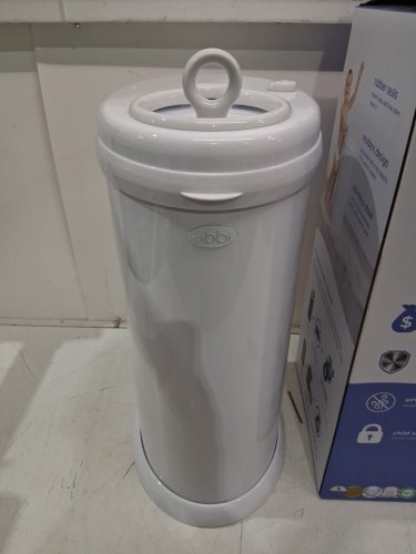 UBBI STEEL DIAPER PAIL WITH SAFETY LOCK - 13GAL - WHITE (model: 09026 10114n) image 3