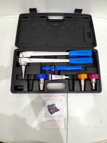 6PC Manual PEX Expander Tool WITH CARRYING CASE - 1" | 1/2" | 3/4" | 3/8" - BLUE/SILVER image 3