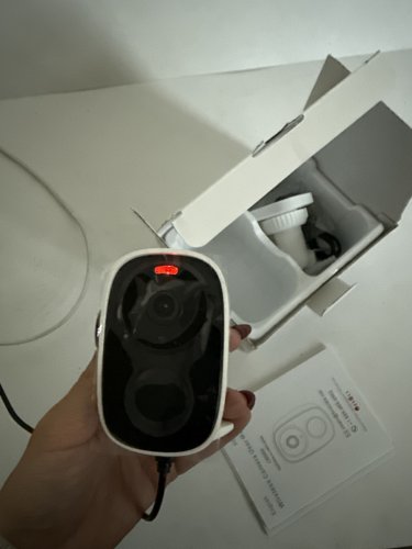 HITELLARCAM 2K WIRELESS WATERPROOF DUAL-BAND WI-FI SECURITY CAMERAS - WITH 2-WAY TALK AND AI MOTION DETECTION SPOTLIGHT - WHITE - (MODEL: CB54W) image 4