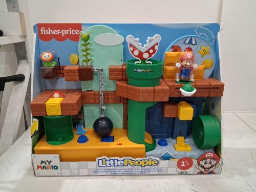 fisher-price little people my mario adventure playset with sounds/music - for kids 18 months and up - (model: jnp54-9633) image 4