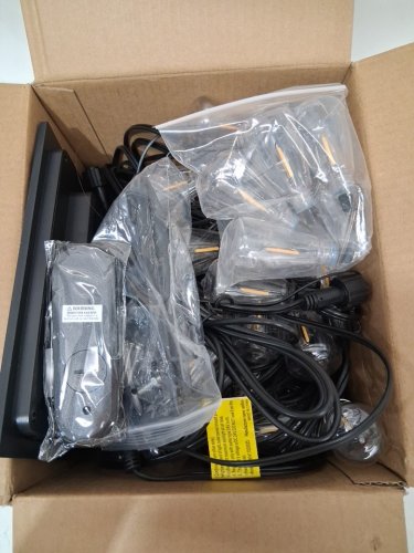 addlon outdoor waterproof dimmable string lights - 96ft - 48 sockets - black image 3