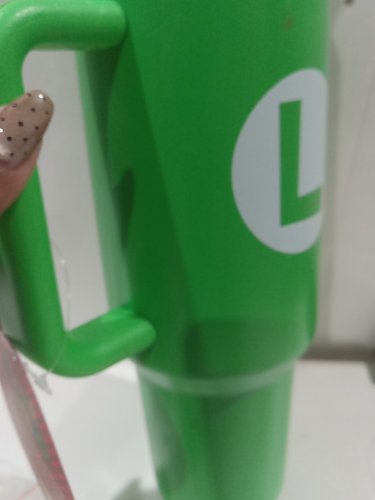 Nintendo Super Mario Luigi Metal Tumbler with Straw - 40oz - Green image 3