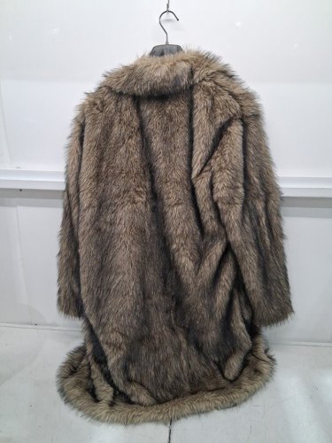 Women's aixiriu mid-to-long length faux fur coat - medium -brown image 3