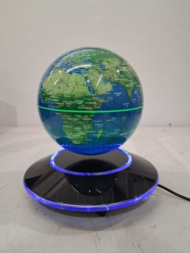 led light up MAGNETIC LEVITATION FLOATING GLOBE - black image 3