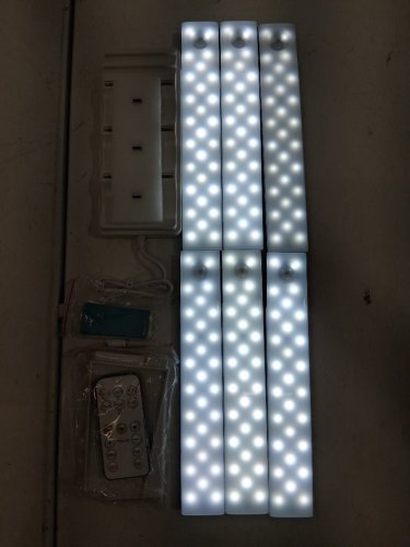 6pk ezvalo led motion sensor lights with charging station - 3000-6500k - white (model: EZL2414A) image 2