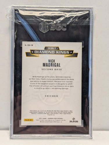 NICK MADRIGL DEBUT DIAMOND KINGS MLB WHITE SOX - SGC MINT 9 - 2021 PANINI DIAMOND KINGS #DDK-CW image 3