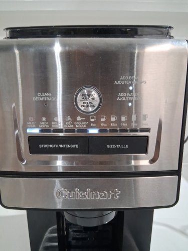 cuisinart Single Cup Coffee Maker with Built-in Stainless Steel Burr Mill - 6 Cup Sizes - Adjustable Strength, Grind Control and Over Ice Feature - grey/black (model: DGB-30c) image 9