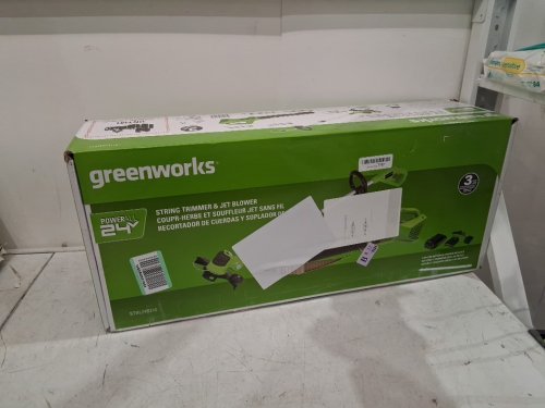 Greenworks cordless string trimer - 12'' cut path - GREEN - **TOOL ONLY** - (model:21342) image 2