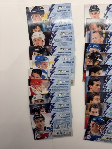 40 COMPLETE SET 1996 PINNACLE MCDONALDS NHL ICE BREAKERS CARD SET image 5
