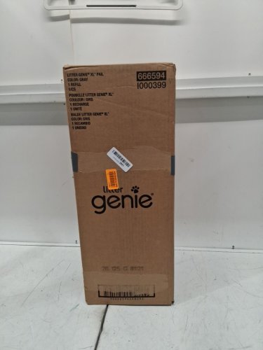 LITTER GENIE XL+ PAIL WITH SCOOP and holder & jumbo refill bag - 22" - GREY (MODEL: I000399) image 2