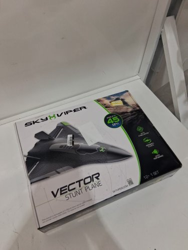 sky viper stunt rc airplane - black/green (model: 18601) image 2