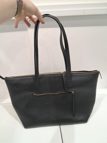 buffalo david bitton leather tote shoulder bag - black (model: 2012486) image 2