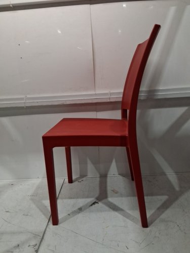 ARETA plastic stacking dining chair - 35" x 17" - red - (model:1011751) image 4