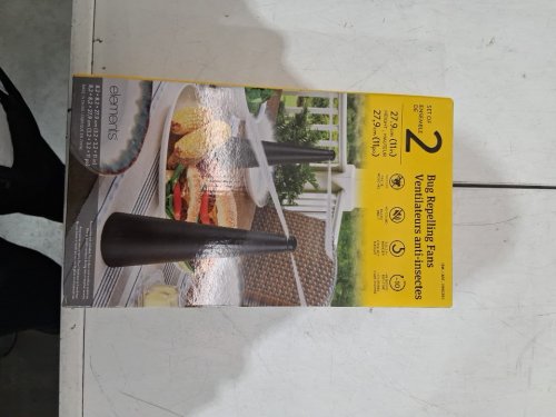 2pk ELEMENTS rechargeable Bug Repeller Fans - black (model: 1990391) image 2