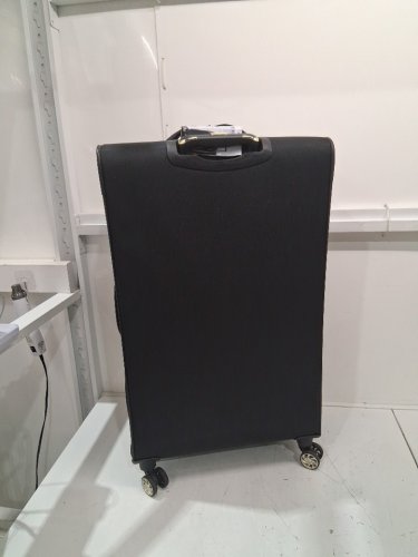 Kenneth Cole Reaction Women's Chelsea Chevron Quilted Softside Expandable 8-Wheel Spinner Checked Suitcase - 28" - BLACK/GOLD - (MODEL: 5717395) image 7