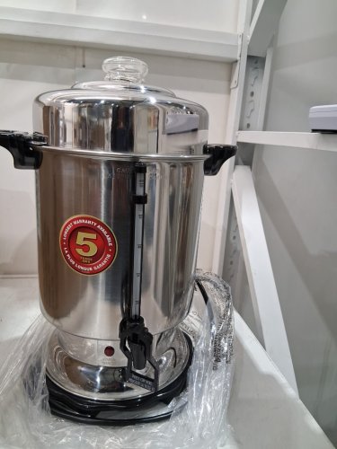HAMILTON BEACH COMMERCIAL 60-CUP COFFEE URN - SINGLE-HANDED USE - SILVER (MODEL: D50065C) image 3
