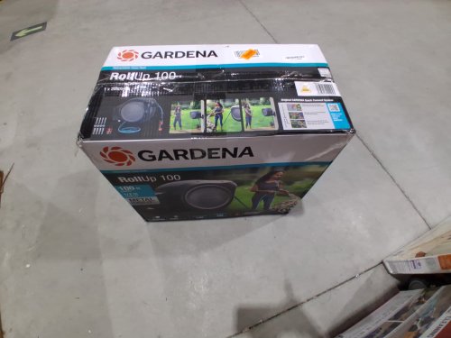 Gardena frost-proof Wall-Mounted Auto-Retractable Hose Reel - 100ft - Black/Turquoise (model: 20505-81) image 2