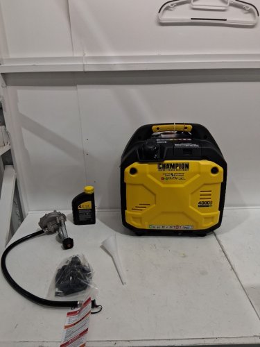 Champion Dual Fuel Inverter Generator with CO Shield and ez start dial - 3300w running/ 4000w starting - yellow/black (model: 201567) image 8