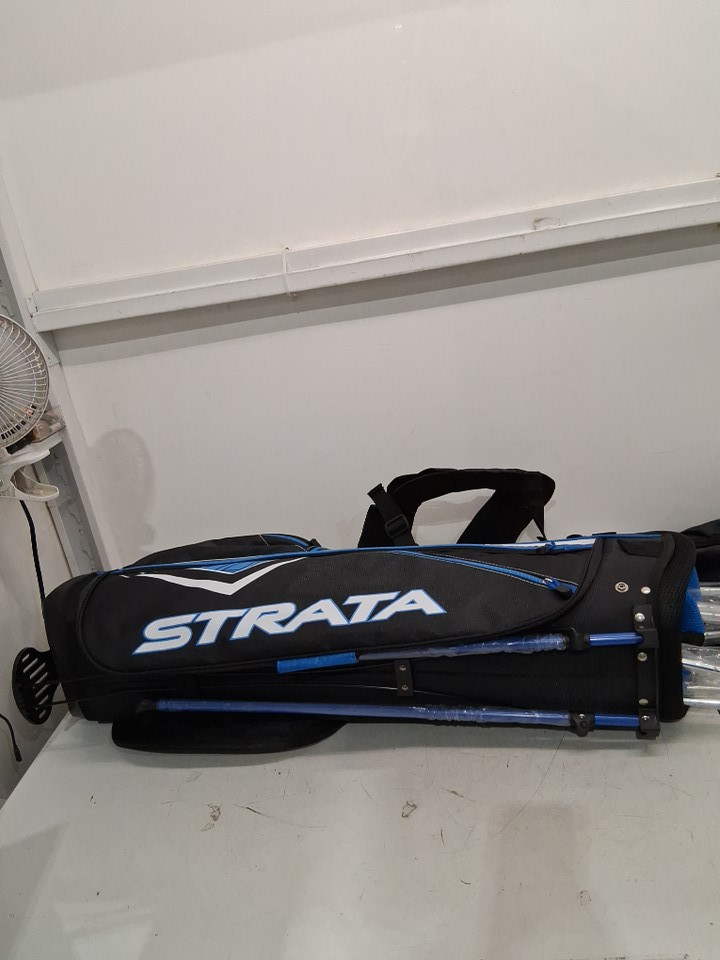 12PC MEN'S CALLAWAY GOLF STRATA COMPLETE REGULAR GOLF SET WITH STAND BAG - RIGHT HAND - Black (MODEL: 4NW5QEW) image 6