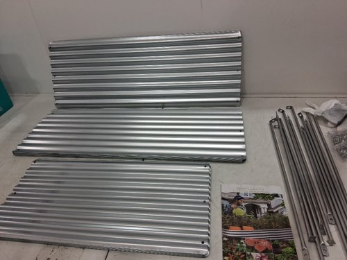 3PK LAND GURAD Raised Galvanized STEEL GARDEN BED PLANTER BOX - 5FT X 2FT X 10" - SILVER image 8
