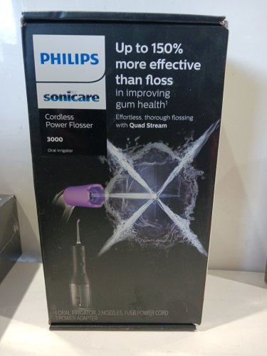 PHILIPS SONICARE CORDLESS POWER FLOSSER 3000 - BLACK (MODEL: HX3826/23) image 2