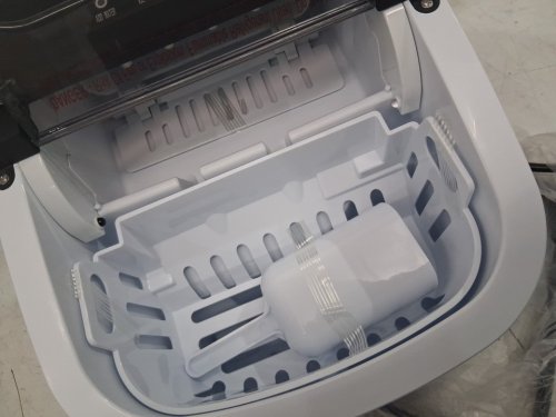 EUHOMY Countertop Ice Maker Machine with Handle, Basket and Scoop - MAKES 26LB/Day - BLACK (MODEL : im-06d / IM001-Bbl-CAEH) image 5