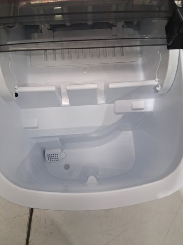 EUHOMY Countertop Ice Maker Machine with Handle, Basket & Scoop - MAKES 26LB Per Day - silver (MODEL: IM-01X/IM008-BSI-CAEH) image 5