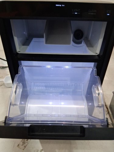 EUHOMY Self-Cleaning Countertop Nugget Ice Maker - 40Lbs/24H - Black (model: IM017-Nbl-caeh) image 3