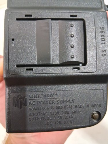 Nintendo - Nintendo 64 AC adapter Power supply -  6FT - black (model: NUS-002) image 4
