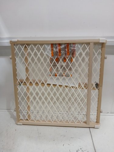 toddleroo by North States Diamond Mesh safety Gate - 26.5" - 42" x 23" - wood (model: 4600) image 3