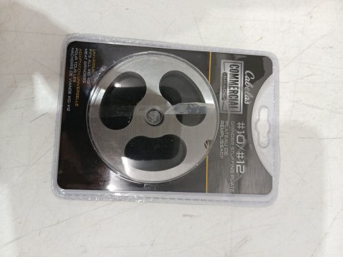 cabela's Commercial-Grade Stuffing Plate for meat grinders - fits all #10/#12 grinders - Stainless Steel (MODEL: 118040) image 2