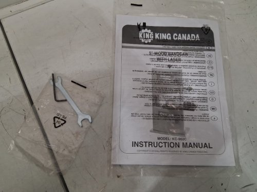 King Canada Wood Bandsaw with light & Laser - 9" - grey (model: KC-902C) image 13