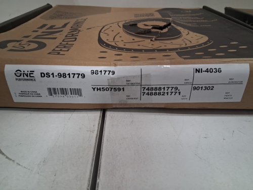 2pk DS-ONE FRONT DISC BRAKE ROTOR with ceramic disc brake pads FOR select nissan models (MODEL: DS1-981779) image 6