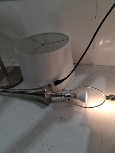 3pc Darlington Lamp Set-150 W E26 type A-16"L X 16"W X 60"H/15" x 15" x 27"-Brushed chrome grey (model: 1072538) image 7