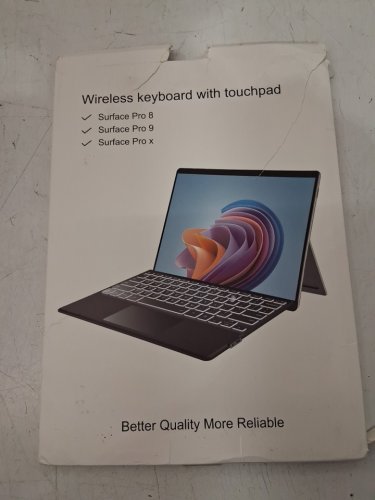 wireless bluetooth ultra slim keyboard for surface pro series 8/9/X - 13" - black image 2