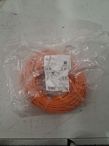 ifm m12 4-pin pvc connecting cable with FEMALE socket - 40m - orange (model: evT066) image 2
