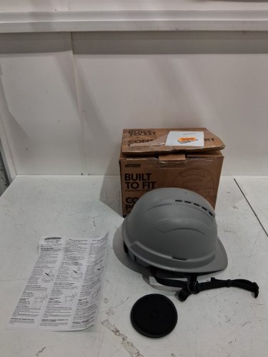 Jackson sentry2 type 2 cap style vented safety hard hat - 6.5" - 8.5" - grey/black (model : image 2