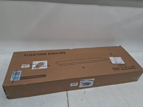 2pk feihorm floating shelves - 36" - rustic brown image 2