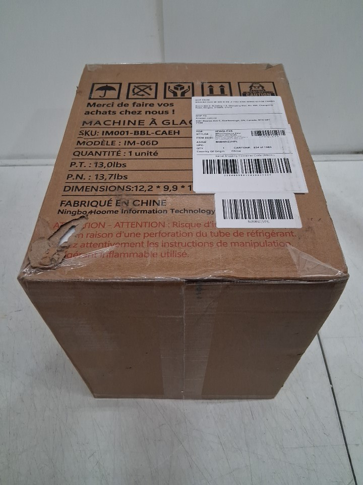 EUHOMY Countertop Ice Maker Machine - MAKES 26LB/Day - BLACK (MODEL: im-06d/IM001-Bbl-CAEH) image 2