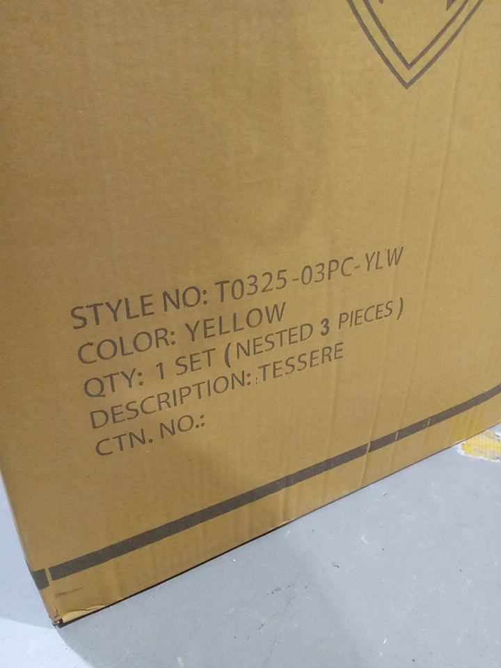 3PC TUCCI ITALY TESSERE FASHION SPINNER LUGGAGE SUITCASE SET - LIGHT WEIGHT AND DURABLE - 20" / 24" / 28" - YELLOW (MODEL: t0325-03pc-YLW) image 4