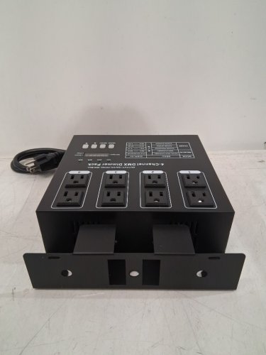 4-Channel Programmable dmx Dimmer Pack - BLACK image 6