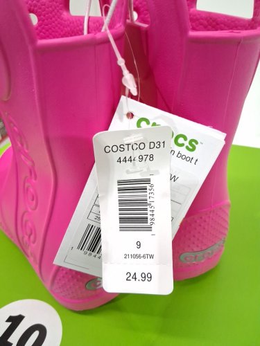 KIDS CROCS Handle It Rain Boot - SIZE 9 - PINK (MODEL: 4444978) image 4