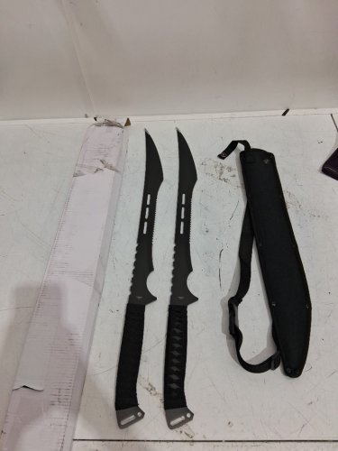 2PK bladesusa fantasy sword with case - 27" - stainless steel/matte black (style : HK-741) image 3