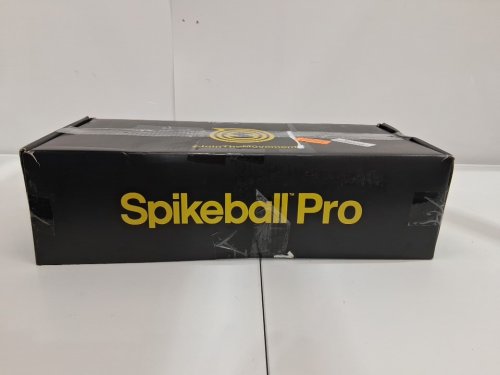 7PC SPIKEBALL PRO KIT TOURNAMENT EDITION WITH STRONGER PLAYING NET NEW BALLS DESINGED TO ADD SPIN, WITH BALL PUMP & BALL SIZE GAUGE - BLACK/YELLOW (MODEL: S-PRO-001) image 3