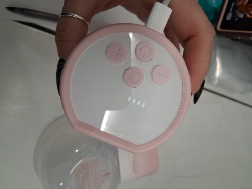 MOMCOZY DOUBLE WEARABLE HANDS FREE BREAST PUMPS - WHITE/PINK (MODEL: S12 PRO-V) image 8