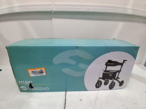 Helavo Foldable Outdoor Rollator All Terrain Walker with Pneumatic Tires - green - (Model: H1041) image 2